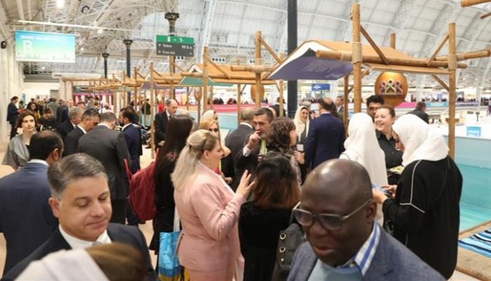 جانب من حفل الاستقبال بجناح العاصمة العالمية للكتاب 2019 في المعرض