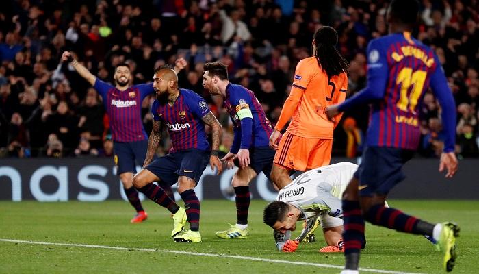 ميسي قاد برشلونة للفوز الكبير