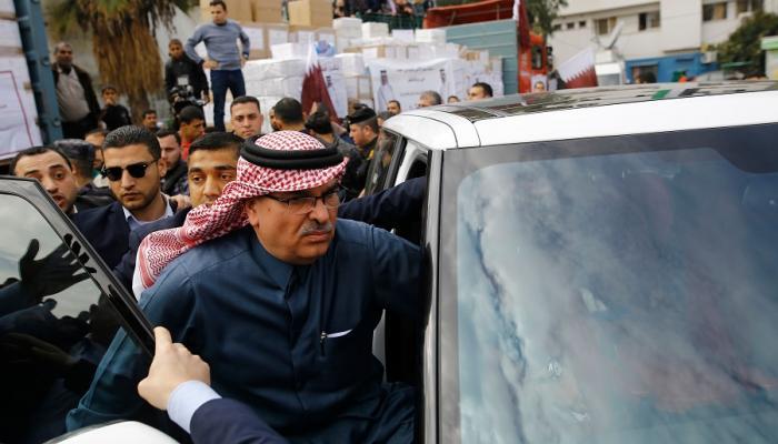 العمادي مطرودا من غزة