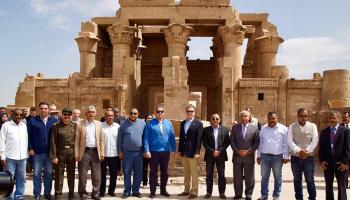 رئيس الوكالة الأمريكية يشهد الاحتفال بمشروع معبد كوم أمبو