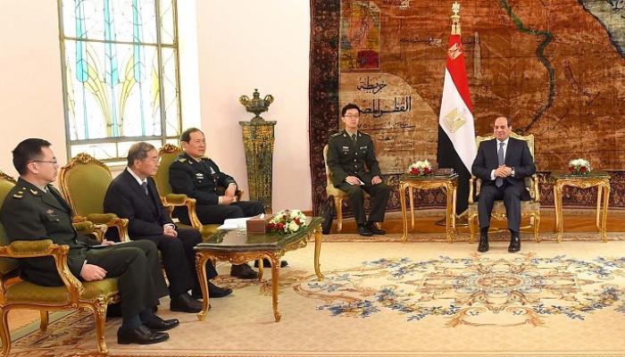 السيسي يستقبل وزير الدفاع الصيني