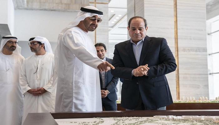 الشيخ محمد بن زايد آل نهيان والرئيس المصري عبدالفتاح السيسي