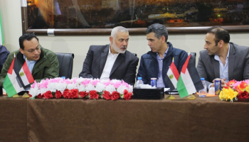 اجتماع الوفد المصري مع الفصائل الفلسطينية