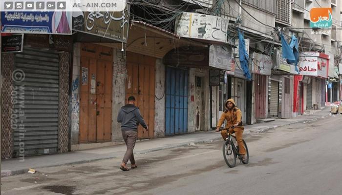 ملامح الإضراب في غزة مع بدء مليونية الأرض