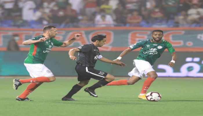 من مباراة الاتفاق والهلال