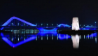 الضوء الأزرق يُزيِّن معالم أبوظبي احتفاءً باليوم العالمي للتوحد