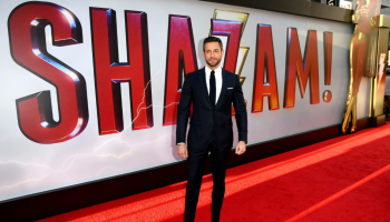الممثل زاكاري ليفي في العرض الأول من فيلم "شازام" بهوليوود