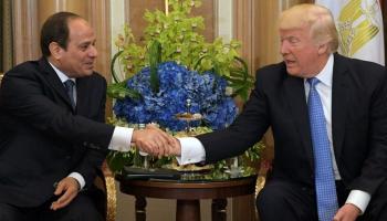 الرئيس المصري عبدالفتاح السيسي ونظيره الأمريكي دونالد ترامب
