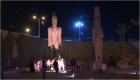 بالصور.. ترميم تمثال ضخم لرمسيس الثاني في صعيد مصر