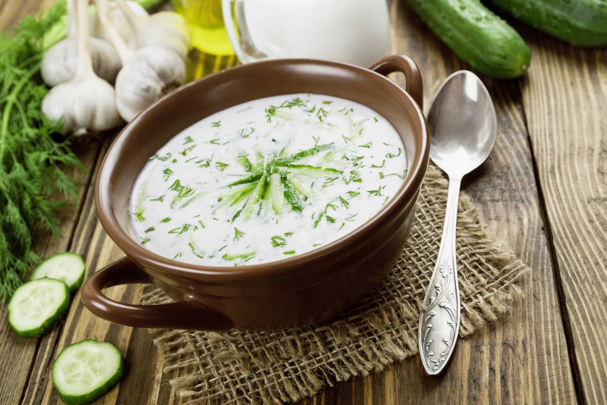 سلطة الزبادي بالخيار سلطة الزبادي بالخيار