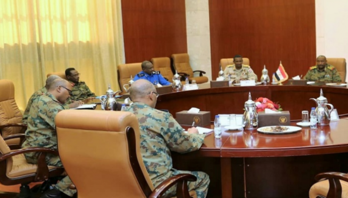 اجتماع المجلس العسكري الانتقالي في السودان