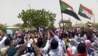 احتشاد آلاف المحتجين بساحة الاعتصام أمام مقر قيادة الجيش السوداني