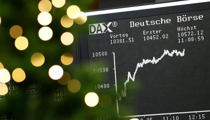 لوحة رقمية تعرض مؤشر أسعار الأسهم في بورصة فرانكفورت - رويترز
