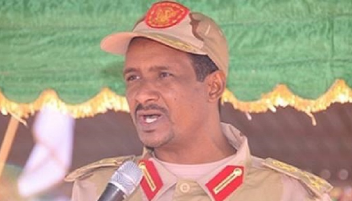 الفريق محمد حمدان حميدتي قائد قوات الدعم السريع السودانية - أرشيفية