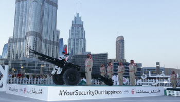 مدفع شرطة دبي في برج خليفة