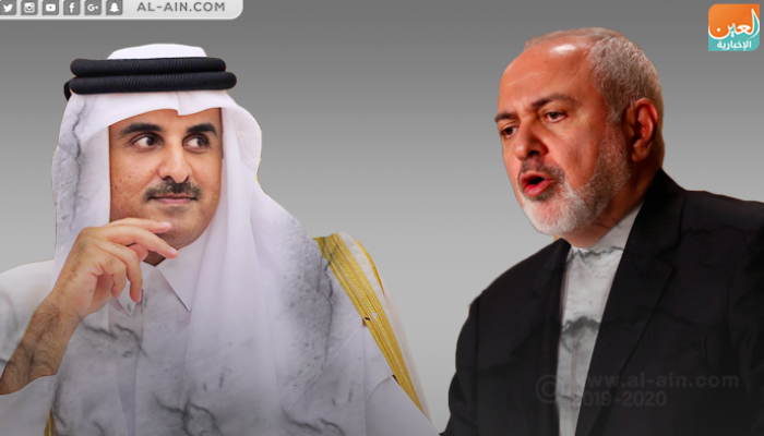 تميم بن حمد يحتفي بوزير خارجية إيران في الدوحة