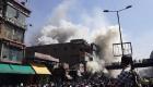 51 مصابا في حريق بحي الموسكي وسط القاهرة