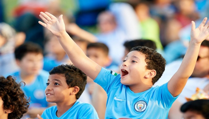 تجمع جماهير مانشستر سيتي