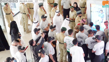 جانب من مشاركة شرطة دبي ضمن "سقيا الأمل".