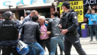 بالصور.. شرطة أردوغان تفض وقفة احتجاجية ضد إعادة انتخابات إسطنبول