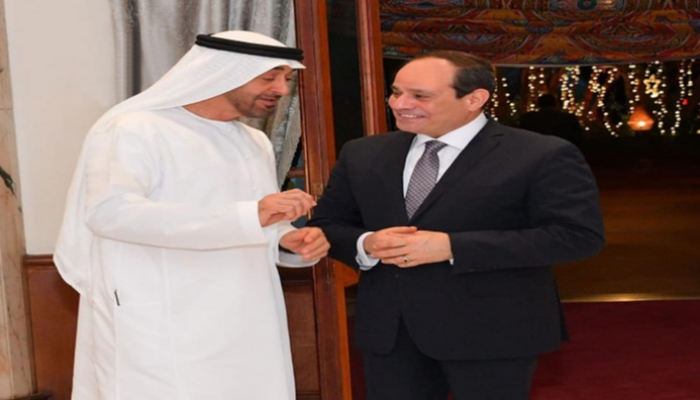 السيسي يودع الشيخ محمد بن زايد آل نهيان في ختام زيارته للقاهرة