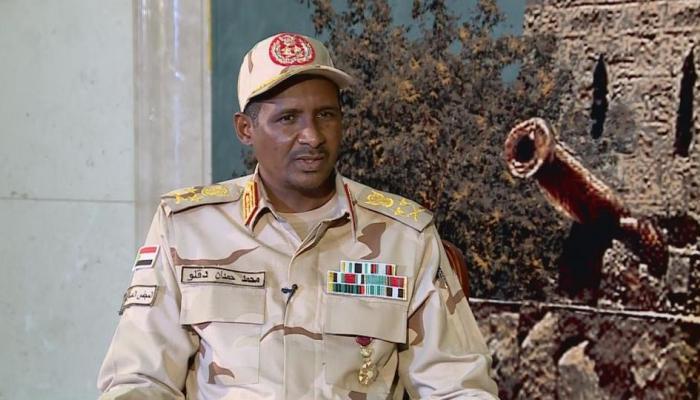 نائب رئيس المجلس العسكري السوداني الفريق أول محمد حمدان - أرشيفية