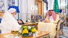 الملك سلمان يستقبل رئيس مجلس الإفتاء الإماراتي