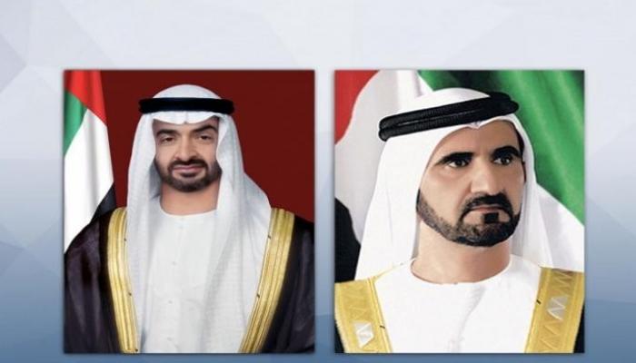 محمد بن راشد آل مكتوم ومحمد بن زايد آل نهيان.