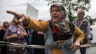 نساء يتظاهرن ضد بيع المخدرات‎ في شوارع إسطنبول 