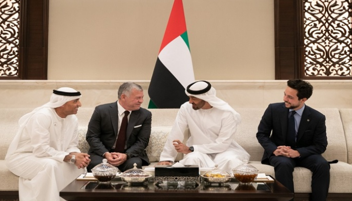 الشيخ محمد بن زايد والملك عبدالله الثاني