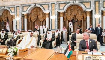 ملك الأردن خلال القمة العربية الطارئة