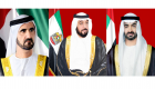 رئيس الإمارات ونائبه ومحمد بن زايد يتلقون التهنئة بعيد الفطر