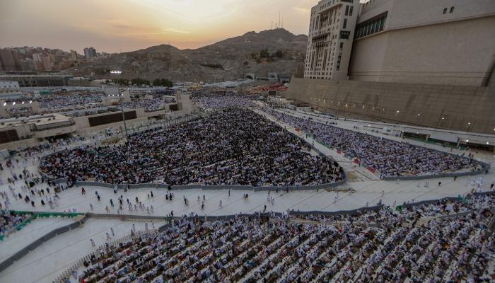 جانب من صلاة العيد بالمسجد الحرام