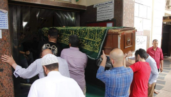  تشييع جنازة الفنان محمد نجم من مسجد مصطفى محمود