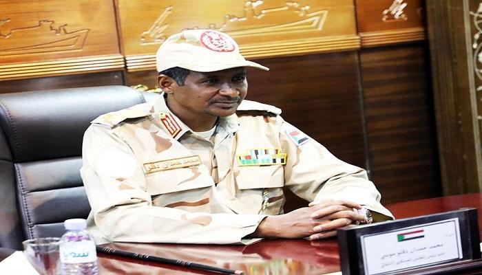 الفريق أول محمد حمدان دقلو نائب رئيس المجلس العسكري الانتقالي