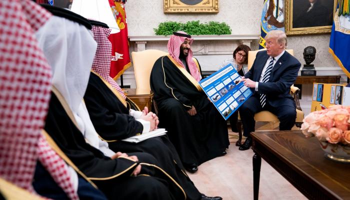 الرئيس الأمريكي وولي العهد السعودي