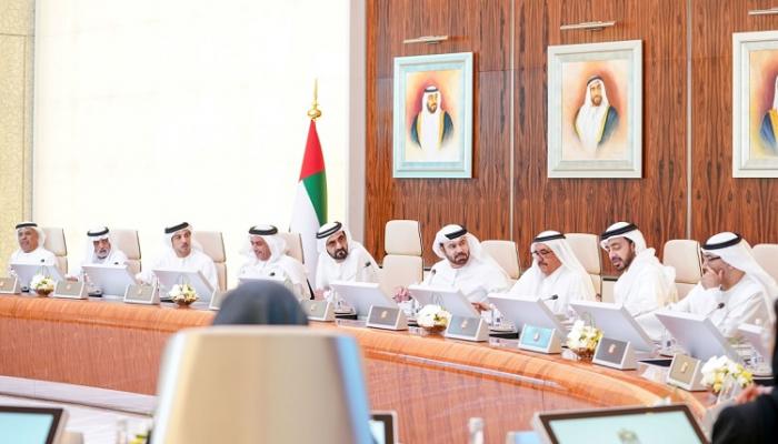 مجلس الوزراء الإماراتي خلال اجتماع الأحد