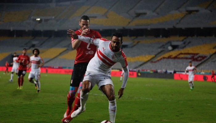 من مباراة الأهلي والزمالك في الدوري