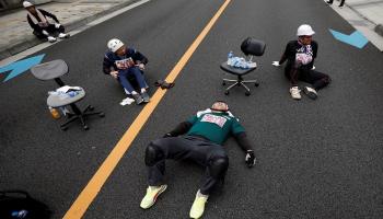 سباق كراسي المكاتب باليابان