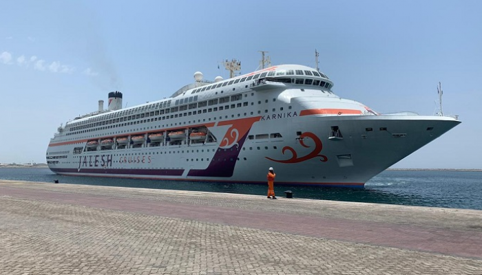كارنيكا  أول سفينة سياحية هندية تزور المنطقة ترسو في دبي