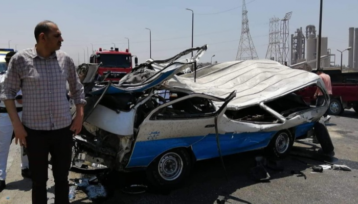 جانب من الخسائر المادية التي خلّفها الحادث