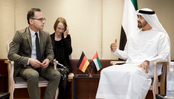 الشيخ محمد بن زايد ووزير الخارجية الألماني