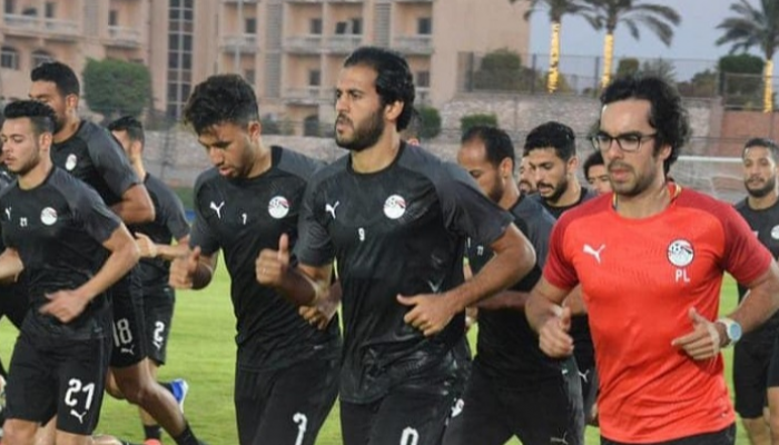 جانب من تدريبات منتخب مصر