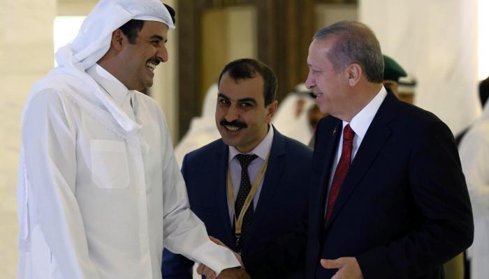 أمير قطر في لقاء سابق مع أردوغان - أرشيفية