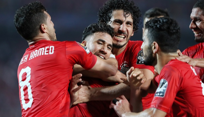 لاعبو مصر من مباراة الافتتاح