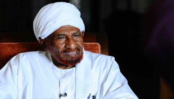 الصادق المهدي رئيس حزب الأمة السوداني