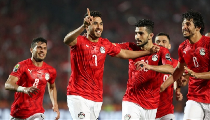 منتخب مصر من مباراة زيمبابوي