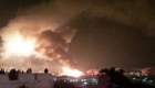 حريق هائل بمدينة وهران غرب الجزائر