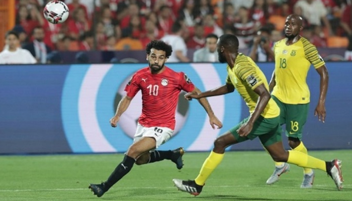 محمد صلاح خلال مباراة جنوب أفريقيا