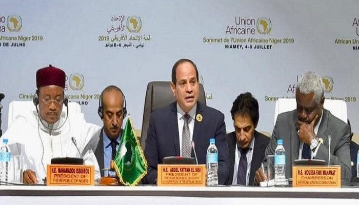 جانب من مشاركة الرئيس السيسي في قمة النيجر